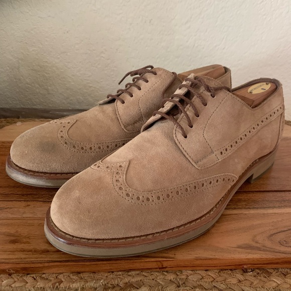 Brunello Cucinelli Other - Brunello Cucinelli Men’s Tan Suede Oxford Shoes EU 44